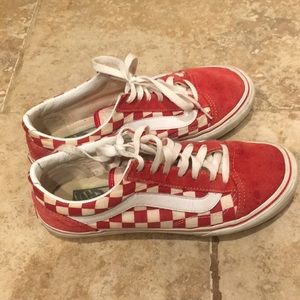Red checkered Old Skool vans